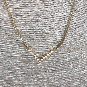 Avon V Rhinestone Necklace